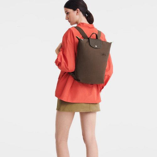 Рюкзак Longchamp Le Pliage Green M Backpack Terra - Canvas