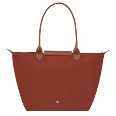 Сумка Longchamp Le Pliage Green L Tote bag Chestnut  - Recycled canvas