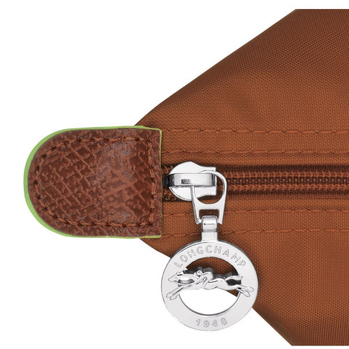 Сумка  Longchamp Le Pliage Green L Tote bag Cognac - Recycled canvas