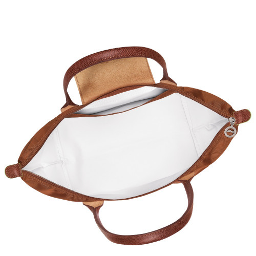 Сумка  Longchamp Le Pliage Green L Tote bag Cognac - Recycled canvas