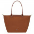 Сумка  Longchamp Le Pliage Green L Tote bag Cognac - Recycled canvas