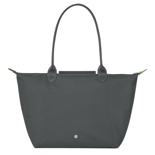 Сумка Longchamp Le Pliage Green L Tote bag Graphite - Recycled canvas