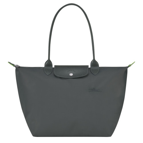 Сумка Longchamp Le Pliage Green L Tote bag Graphite - Recycled canvas