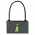 Сумка Longchamp Le Pliage Green L Tote bag Graphite - Recycled canvas