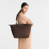 Сумка Longchamp Le Pliage Green L Tote bag Mocha- Recycled canvas