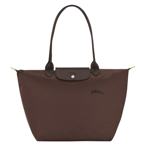 Сумка Longchamp Le Pliage Green L Tote bag Mocha- Recycled canvas