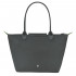 Сумка Longchamp Le Pliage Green  M Tote bag Graphite - Recycled canvas
