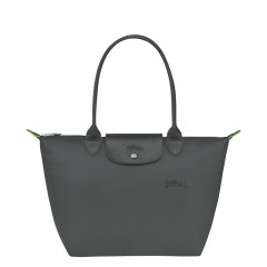 Сумка Longchamp Le Pliage Green  M Tote bag Graphite - Recycled canvas