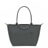 Сумка Longchamp Le Pliage Green  M Tote bag Graphite - Recycled canvas