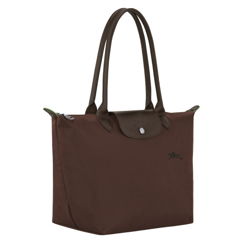 Сумка Longchamp Le Pliage Green  M Tote bag Mocha - Recycled canvas