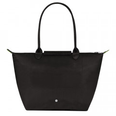 Сумка Longchamp Le Pliage Green L Tote bag Black - Recycled canvas
