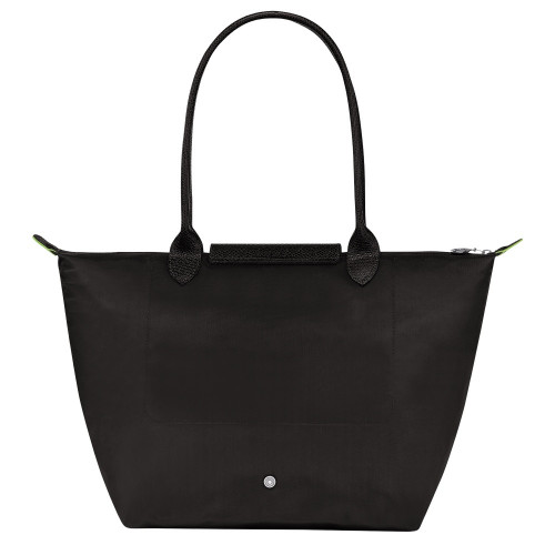 Сумка Longchamp Le Pliage Green L Tote bag Black - Recycled canvas