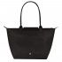 Сумка Longchamp Le Pliage Green L Tote bag Black - Recycled canvas
