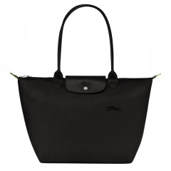 Сумка Longchamp Le Pliage Green L Tote bag Black - Recycled canvas