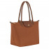 Сумка Longchamp Le Pliage Original M Tote bag Cognac - Recycled canvas