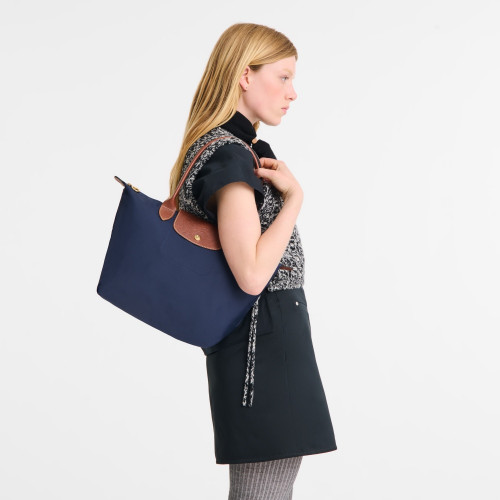 Сумка Longchamp Le Pliage Original M Tote bag Navy - Recycled canvas