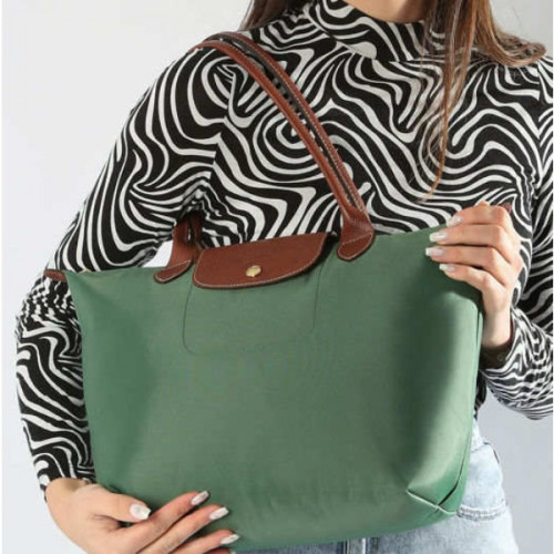 Сумка Longchamp Le Pliage Original M Tote bag British Green - Recycled canvas