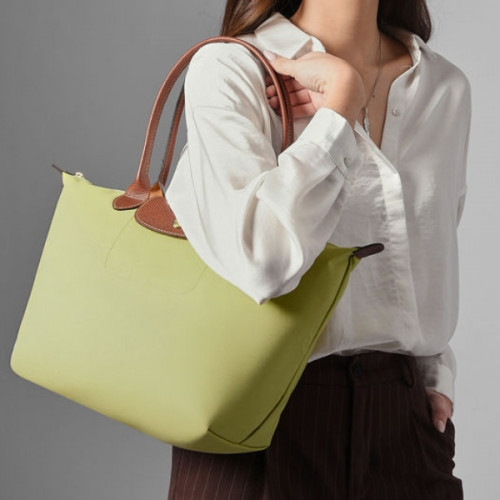 Сумка Longchamp Le Pliage Original M Tote bag Pistachio - Recycled canvas